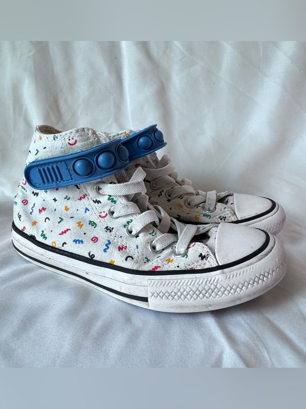 Converse Chuck Taylor All Star Easy On Doodles High-Top Big Kids Sneakers Sz 13